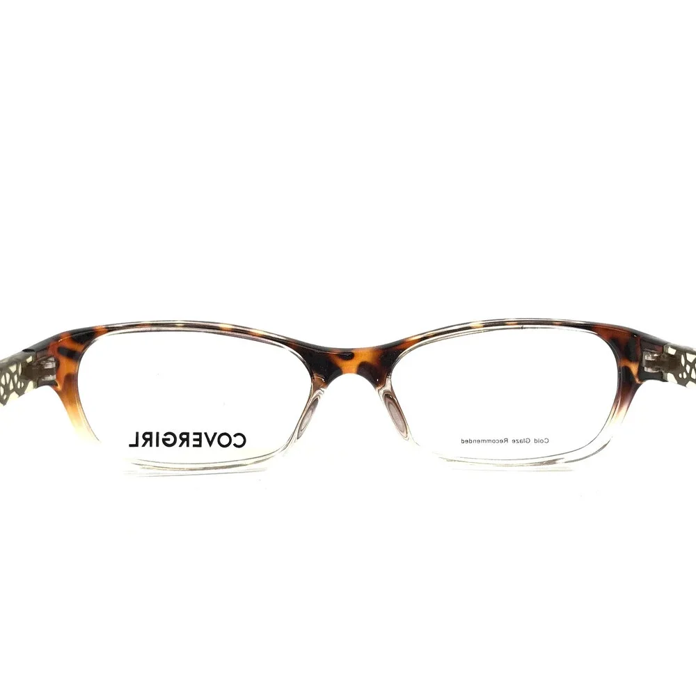 Covergirl Eyeglasses Frames CG0510 052 Dark Havana Brown Rectangle 52-17-135
